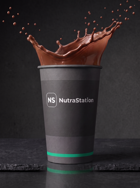 Copo NutraStation Whey Choco